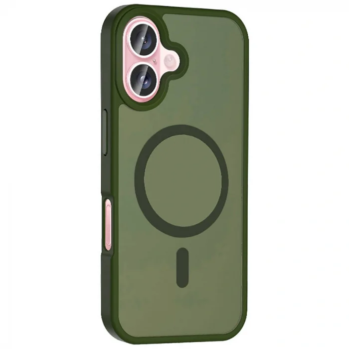 iPhone 16 Kılıf M-safe Şarj Özellikli Mat Arka Yüzey Sio Kapak