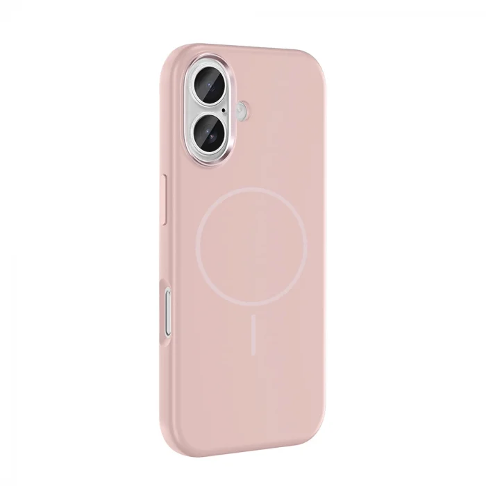 iPhone 16 Kılıf M-Safe Şarj Özellikli Metal Kamera Çerçeveli Edi Silikon Kapak