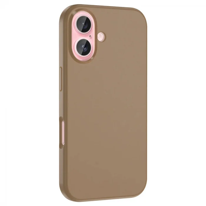 iPhone 16 Kılıf M-safe Şarj Özellikli Sıvı Teknolojili Silinebilir Sert Kivi Kapak