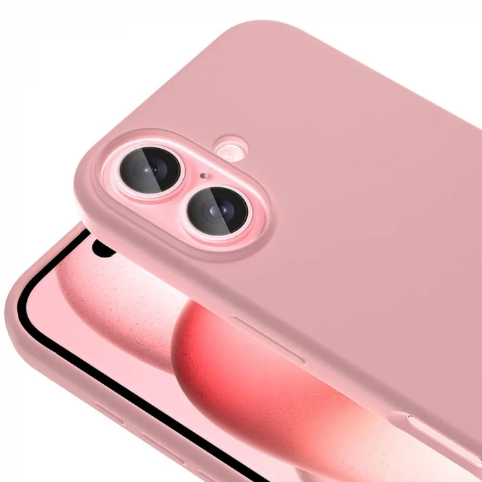 iPhone 16 Kılıf M-safe Şarj Özellikli Sıvı Teknolojili Silinebilir Sert Kivi Kapak