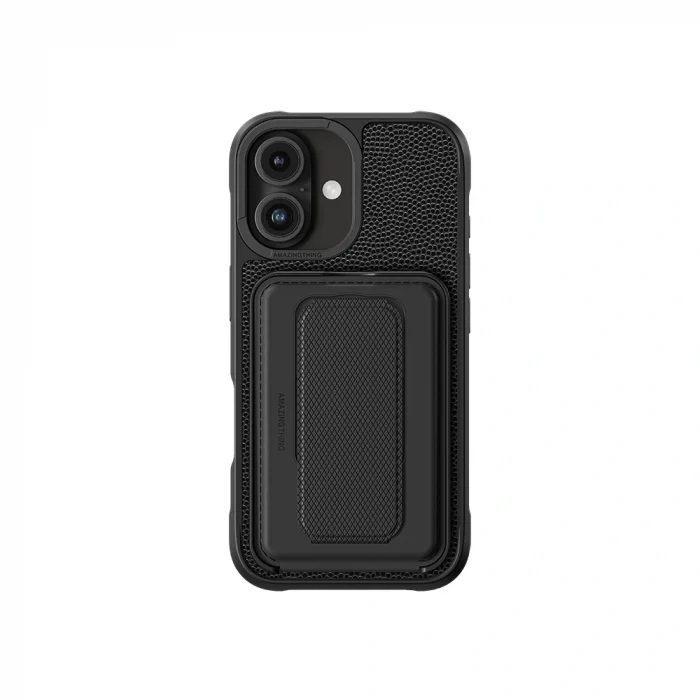 Apple iPhone 16 Kılıf M-safe Şarj Özellikli Standlı Kartlıklı Set Amazingthing Glamour Luxe Serisi Kapak