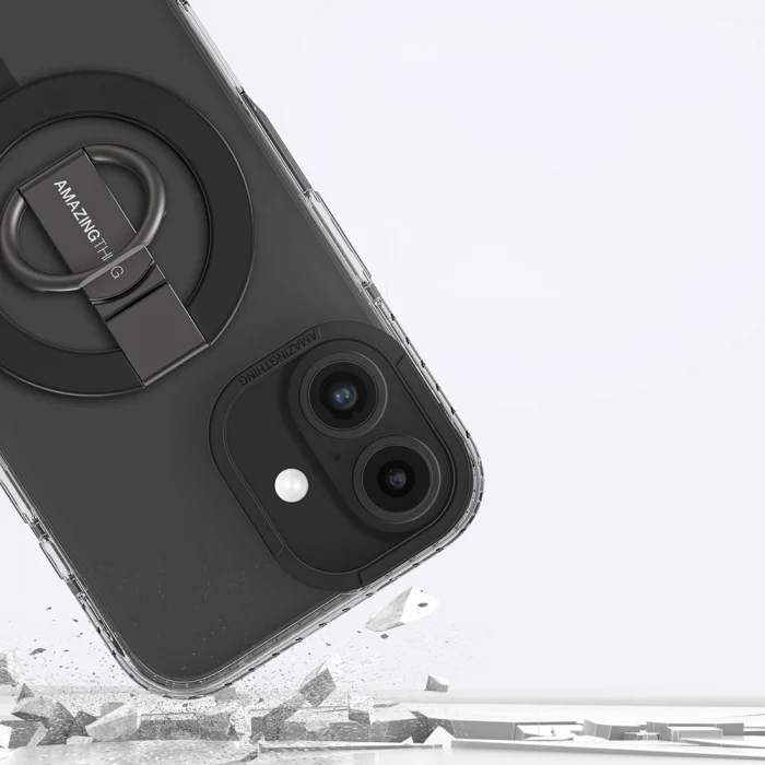 iPhone 16 Kılıf M-safe Şarj Özellikli Yüzük Standlı Amazingthing Titan Pro Serisi Kapak