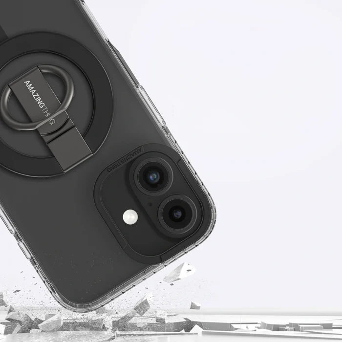 Apple iPhone 16 Kılıf M-safe Şarj Özellikli Yüzük Standlı Amazingthing Titan Pro Serisi Kapak