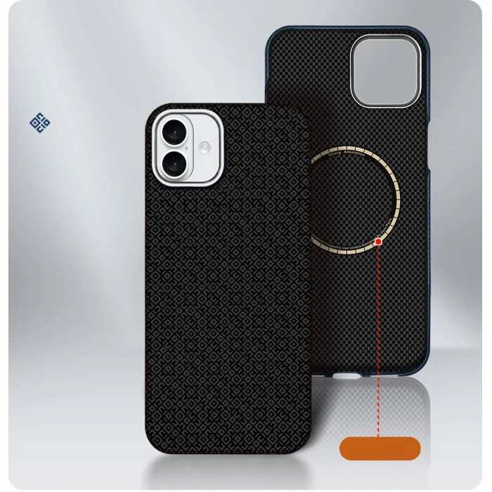 iPhone 16 Kılıf M-Safe Şarj Özellikli Paris Vax Sert PC Kapak