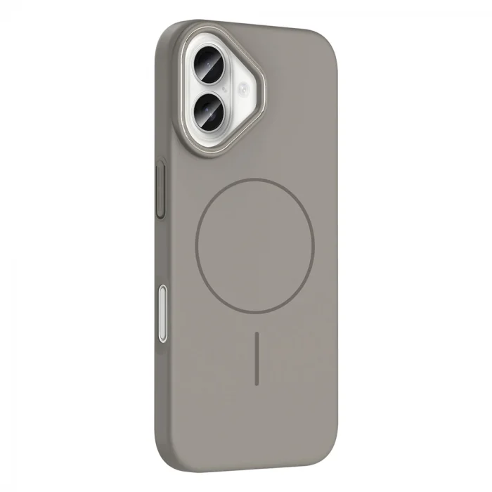 iPhone 16 Kılıf M-safe Şarj Özellikli Ruby Sert Kapak