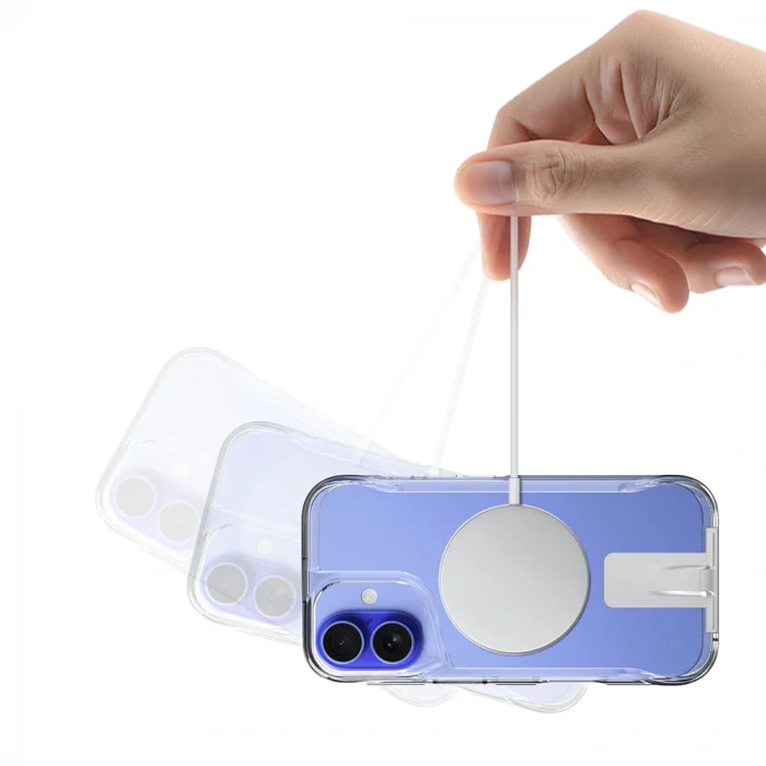 iPhone 16 Kılıf M-safe Şarj Özellikli T-Max Standlı Kapak