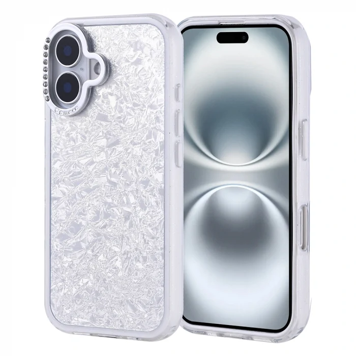 iPhone 16 Kılıf Taşlı Tasarımlı  Kapi Kapak