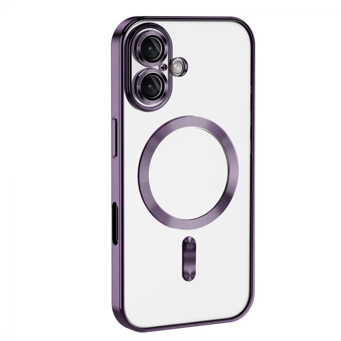 iPhone 16 Plus Kılıf Kamera Korumalı M-safe Wireless Şarj Özellikli Demre Kapak