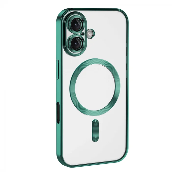 iPhone 16 Plus Kılıf Kamera Korumalı M-safe Wireless Şarj Özellikli Demre Kapak