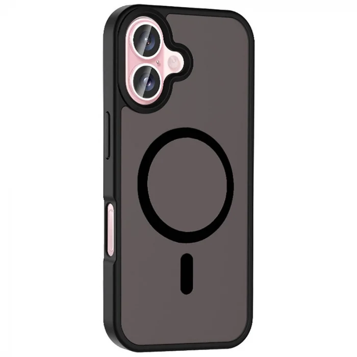 iPhone 16 Plus Kılıf M-safe Şarj Özellikli Mat Arka Yüzey Sio Kapak