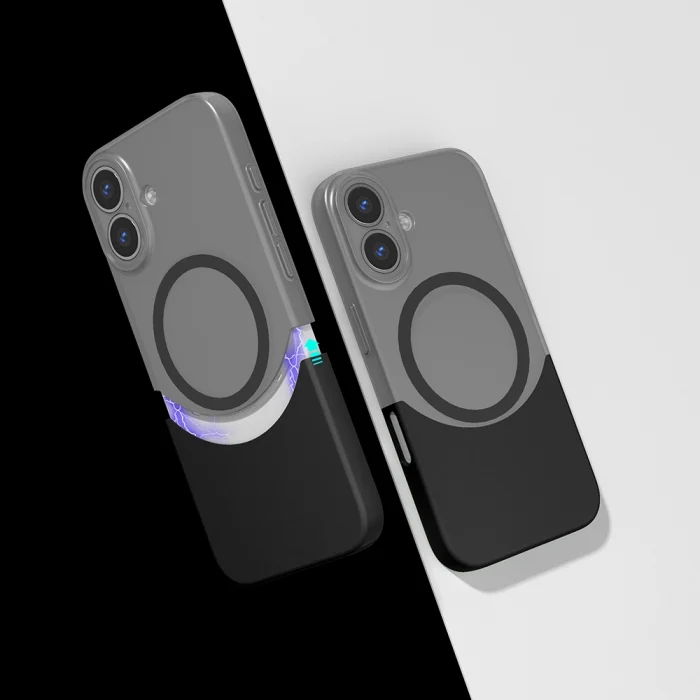 iPhone 16 Plus Kılıf M-Safe Şarj Özellikli Mıknatıslı Duble Kapak