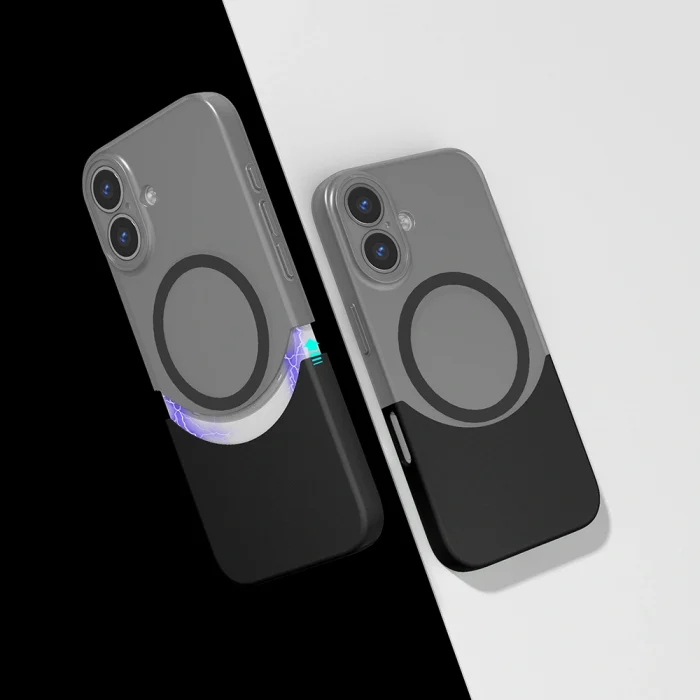 iPhone 16 Plus Kılıf M-Safe Şarj Özellikli Mıknatıslı Duble Kapak