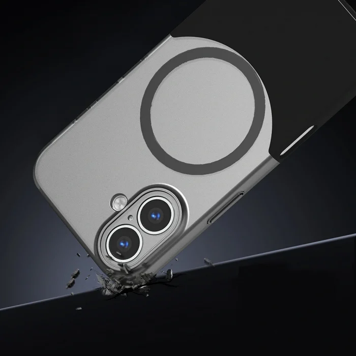 iPhone 16 Plus Kılıf M-Safe Şarj Özellikli Mıknatıslı Duble Kapak