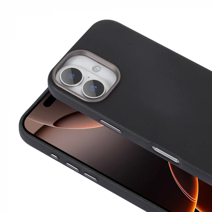 iPhone 16 Plus Kılıf M-safe Şarj Özellikli PU Deri Adora Kapak