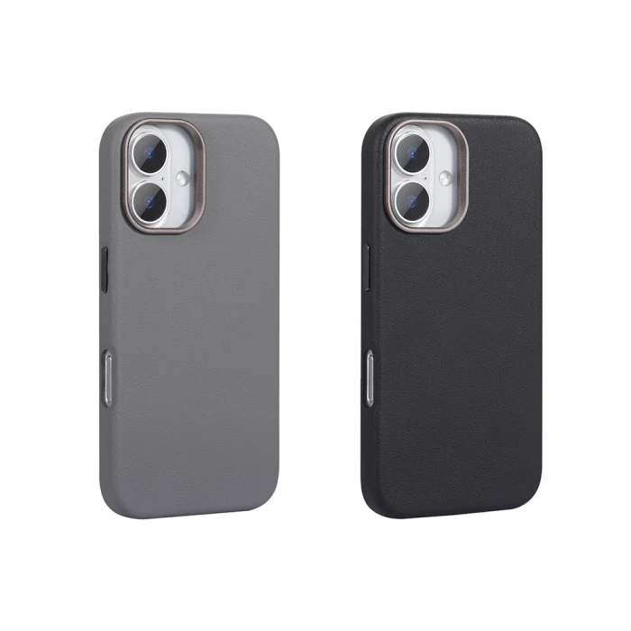 iPhone 16 Plus Kılıf M-safe Şarj Özellikli PU Deri Adora Kapak