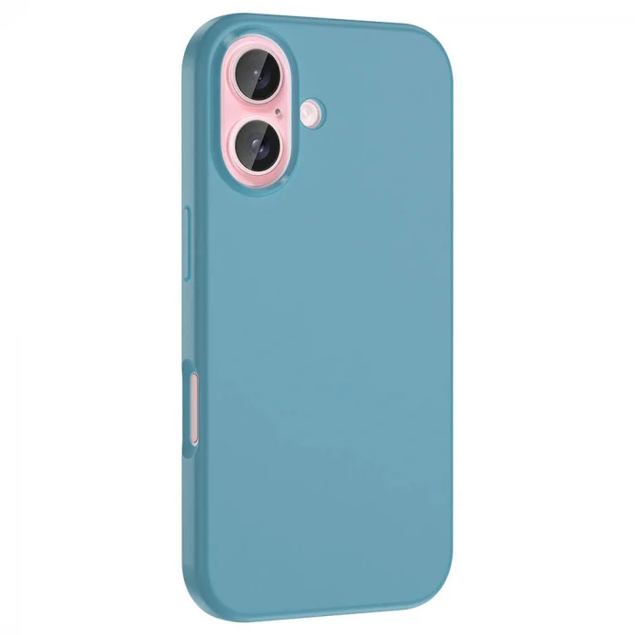 iPhone 16 Plus Kılıf M-safe Şarj Özellikli Sıvı Teknolojili Silinebilir Sert Kivi Kapak