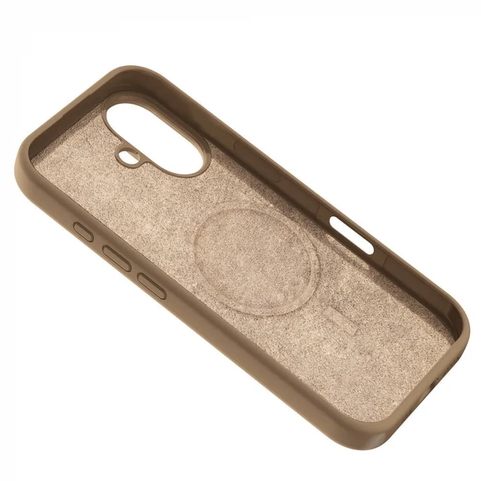 iPhone 16 Plus Kılıf M-safe Şarj Özellikli Sıvı Teknolojili Silinebilir Sert Kivi Kapak