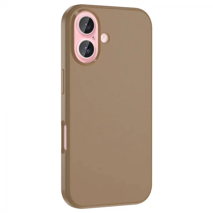 iPhone 16 Plus Kılıf M-safe Şarj Özellikli Sıvı Teknolojili Silinebilir Sert Kivi Kapak