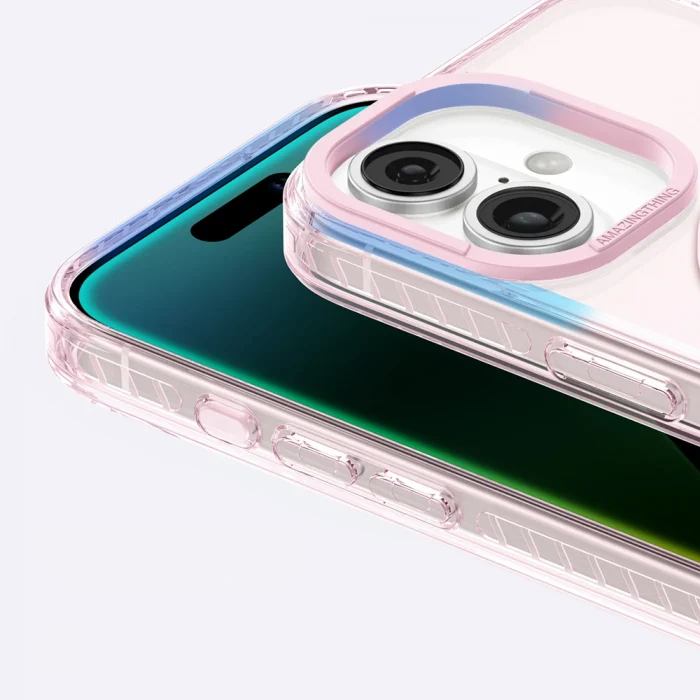 Apple iPhone 16 Plus Kılıf M-safe Şarj Özellikli Yüzük Standlı Amazingthing Titan Pro Serisi Kapak