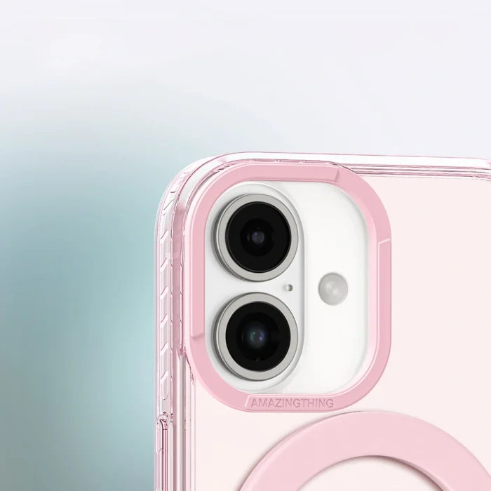 Apple iPhone 16 Plus Kılıf M-safe Şarj Özellikli Yüzük Standlı Amazingthing Titan Pro Serisi Kapak