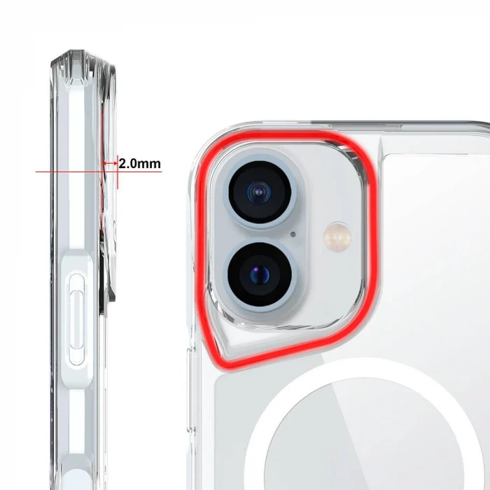 iPhone 16 Plus Kılıf M-safe Şarj Özellikli T-Max M-safe Kapak