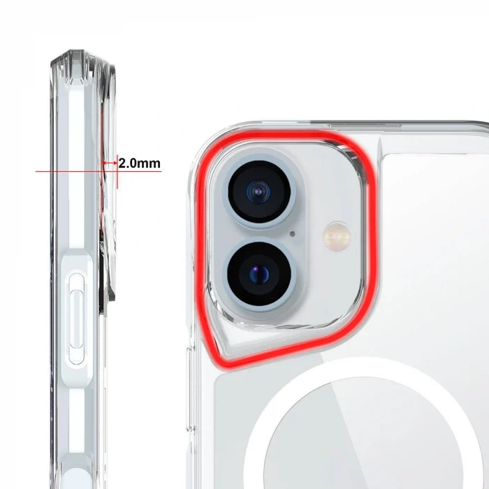 iPhone 16 Plus Kılıf M-safe Şarj Özellikli T-Max M-safe Kapak