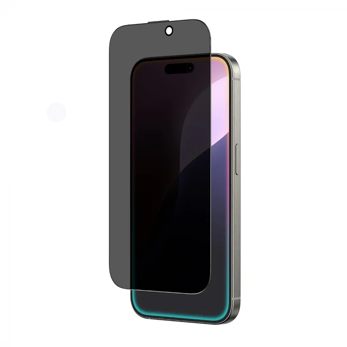 Apple iPhone 16 Pro Amazingthing Titan Privacy Parmak İzi Bırakmayan Temperli Cam Ekran Koruyucu