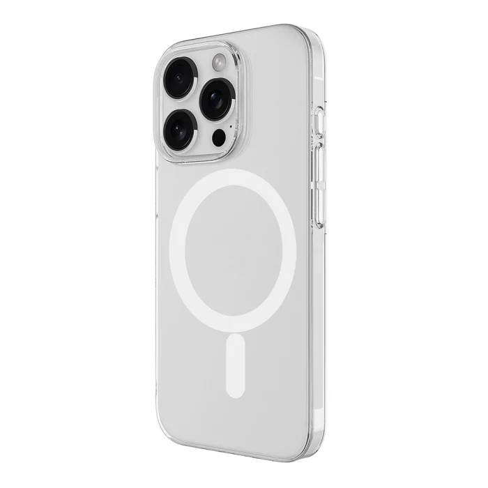 iPhone 16 Pro Kamera Korumalı M-Safe Şarj Özellikli Şeffaf London Sert PC Kapak