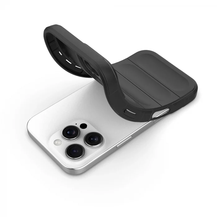 iPhone 16 Pro Kılıf Esnek TPU Oyuklu Arka Yüzey Tasarımlı Etnik Silikon Kapak