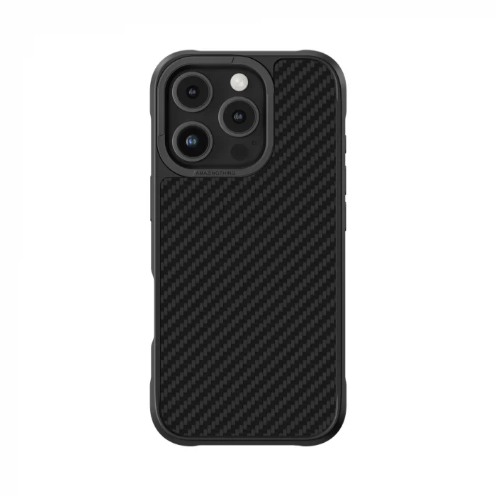 iPhone 16 Pro Kılıf M-safe Şarj Özellikli 1500D Aramid Fiber Amazingthing Titan Max Serisi Kapak