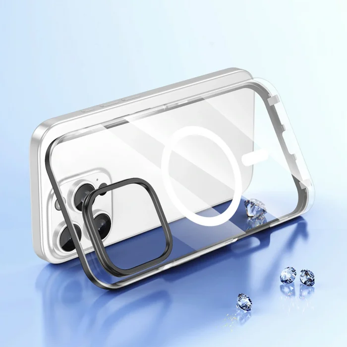 iPhone 16 Pro Kılıf M-safe Şarj Özellikli Çıkarılabilir Arka Yüzeyli Polar Kapak