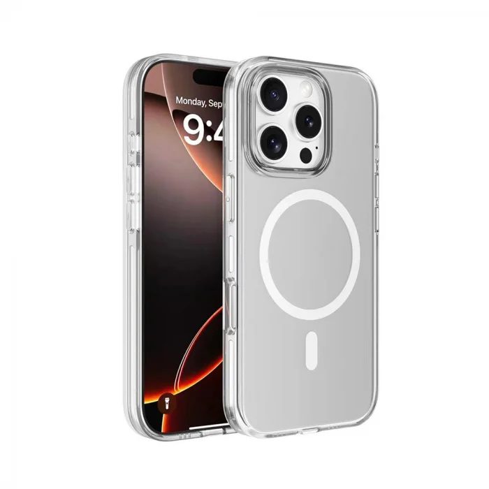 iPhone 16 Pro Kılıf M-safe Şarj Özellikli Kamera Korumalı Kripto Kapak