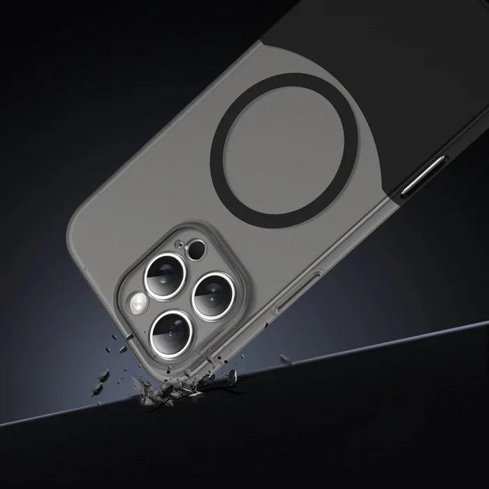 iPhone 16 Pro Kılıf M-Safe Şarj Özellikli Mıknatıslı Duble Kapak