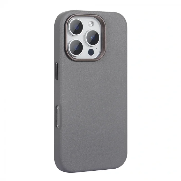 iPhone 16 Pro Kılıf M-safe Şarj Özellikli PU Deri Adora Kapak