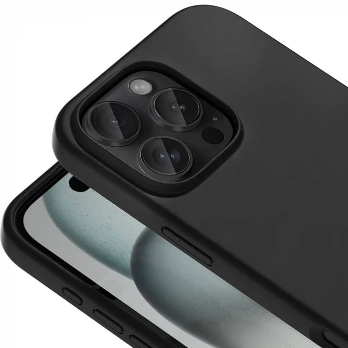 iPhone 16 Pro Kılıf M-safe Şarj Özellikli Sıvı Teknolojili Silinebilir Sert Kivi Kapak