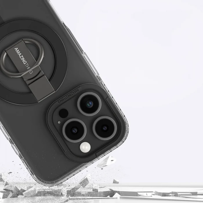 iPhone 16 Pro Kılıf M-safe Şarj Özellikli Yüzük Standlı Amazingthing Titan Pro Serisi Kapak