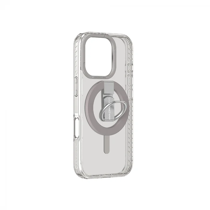 iPhone 16 Pro Kılıf M-safe Şarj Özellikli Yüzük Standlı Amazingthing Titan Pro Serisi Kapak