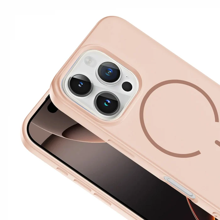 Apple iPhone 16 Pro Kılıf M-safe Şarj Özellikli Zore Meta Kapak