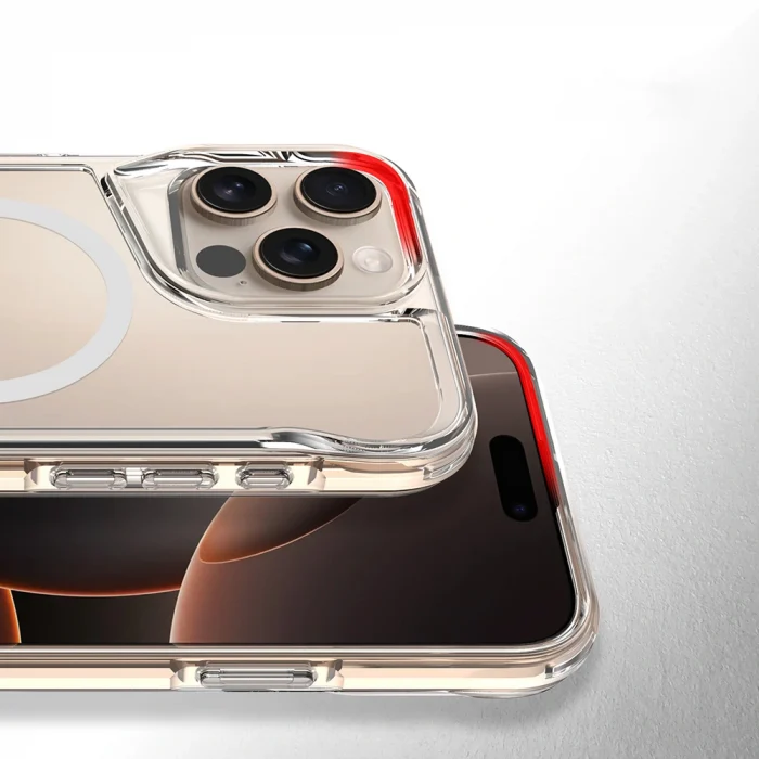 iPhone 16 Pro Kılıf M-safe Şarj Özellikli T-Max Standlı Kapak