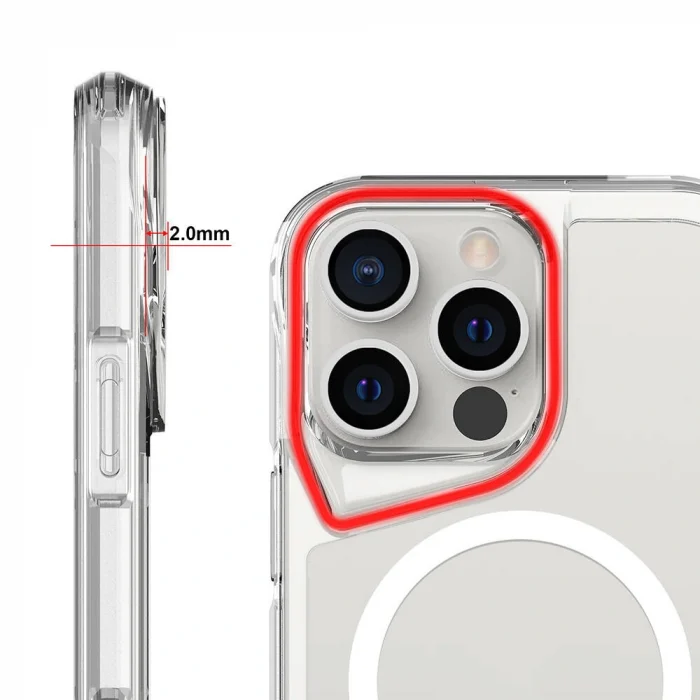 iPhone 16 Pro Kılıf M-safe Şarj Özellikli T-Max M-safe Kapak