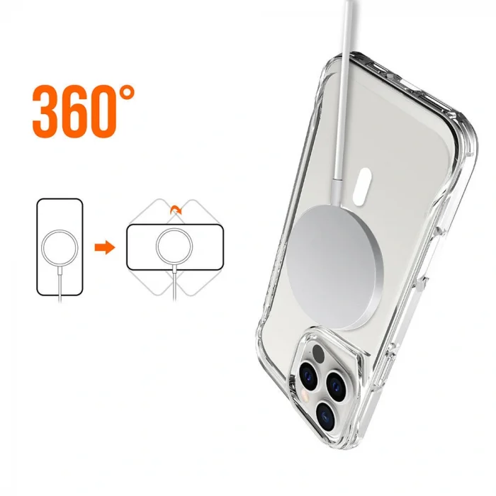 iPhone 16 Pro Kılıf M-safe Şarj Özellikli T-Max M-safe Kapak