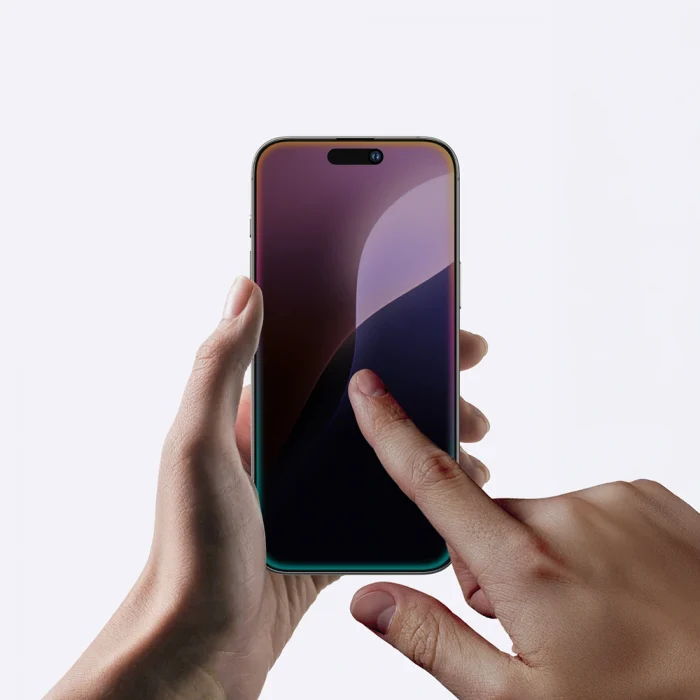 Apple iPhone 16 Pro Max Amazingthing Radix Privacy Parmak İzi Bırakmayan Temperli Cam Ekran Koruyucu