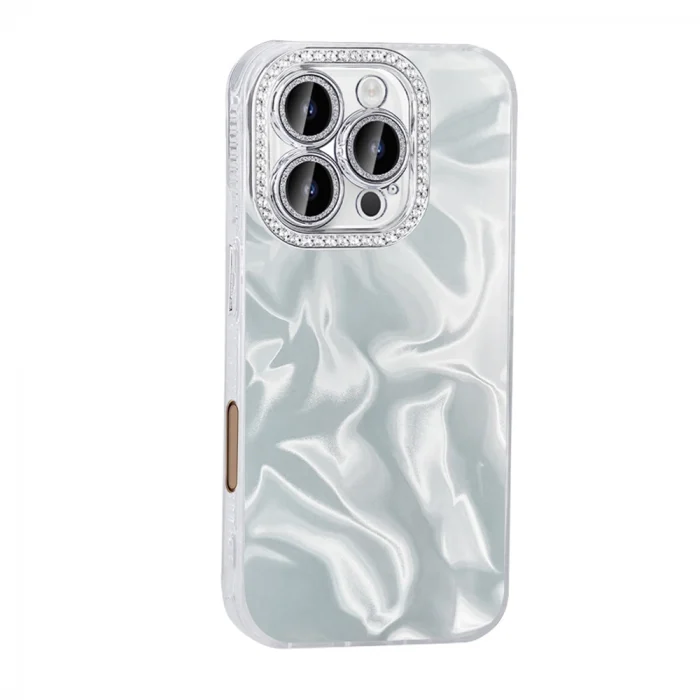 iPhone 16 Pro Max Kılıf Airbagli Parlak Taş Detay Tasarımlı Esila Kapak