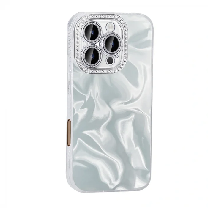 iPhone 16 Pro Max Kılıf Airbagli Parlak Taş Detay Tasarımlı Esila Kapak