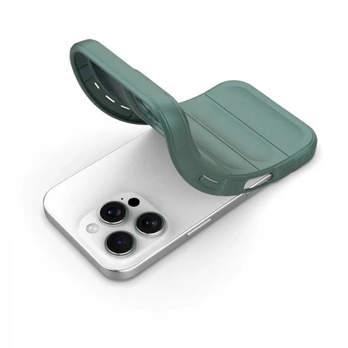 iPhone 16 Pro Max Kılıf Esnek TPU Oyuklu Arka Yüzey Tasarımlı Etnik Silikon Kapak