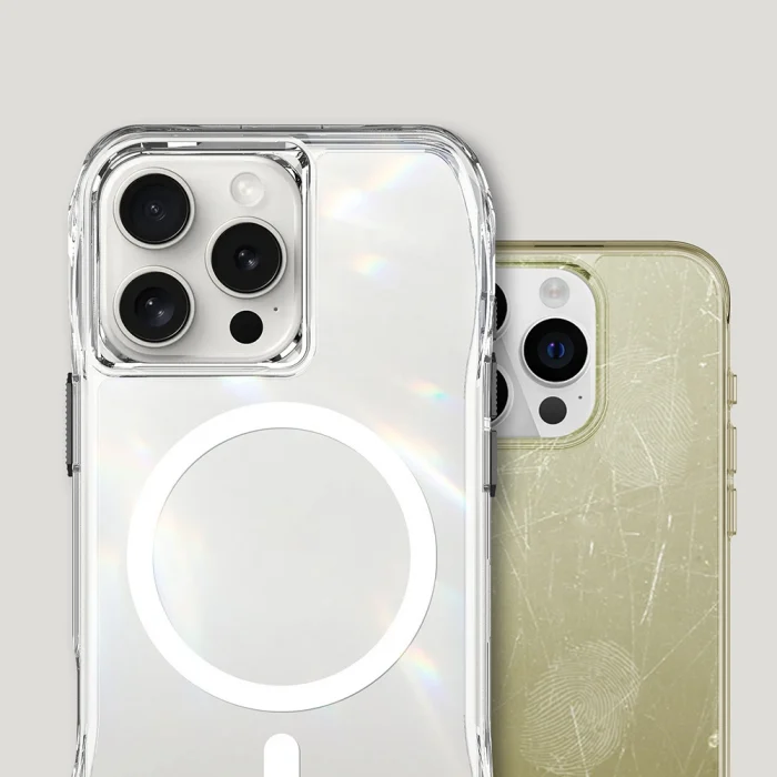 iPhone 16 Pro Max Kılıf M-safe Şarj Özellikli Airbagli Şeffaf İncek Kapak