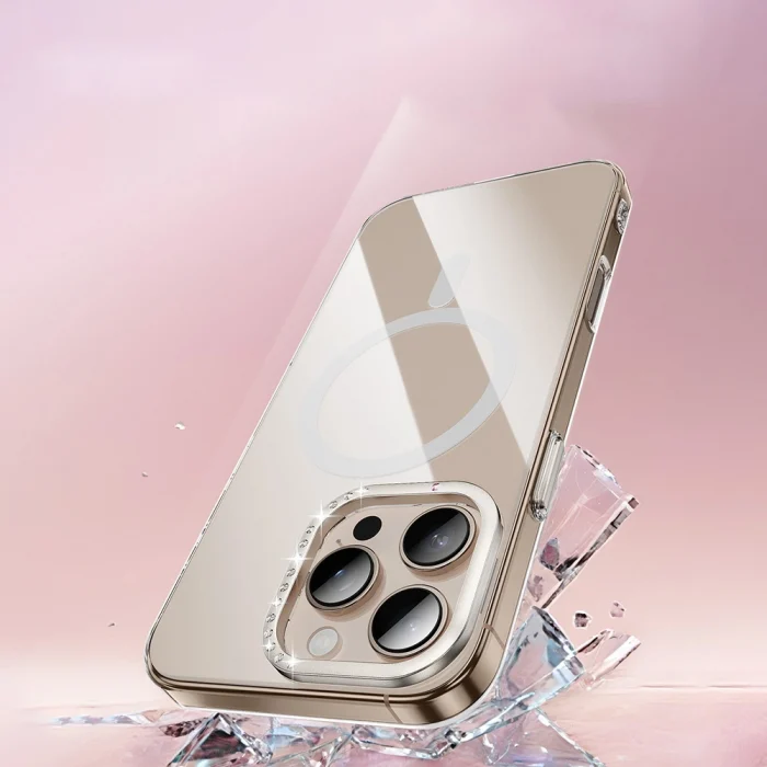 iPhone 16 Pro Max Kılıf M-safe Şarj Özellikli Kamera Standlı Estop Kapak