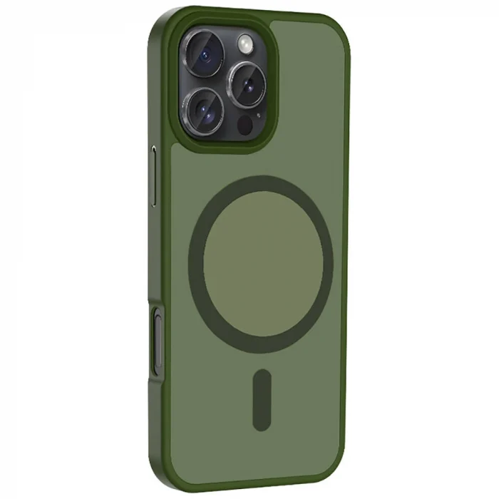 iPhone 16 Pro Max Kılıf M-safe Şarj Özellikli Mat Arka Yüzey Sio Kapak