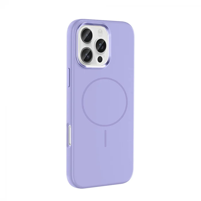 iPhone 16 Pro Max Kılıf M-Safe Şarj Özellikli Metal Kamera Çerçeveli Edi Silikon Kapak
