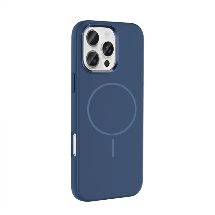 iPhone 16 Pro Max Kılıf M-Safe Şarj Özellikli Metal Kamera Çerçeveli Edi Silikon Kapak